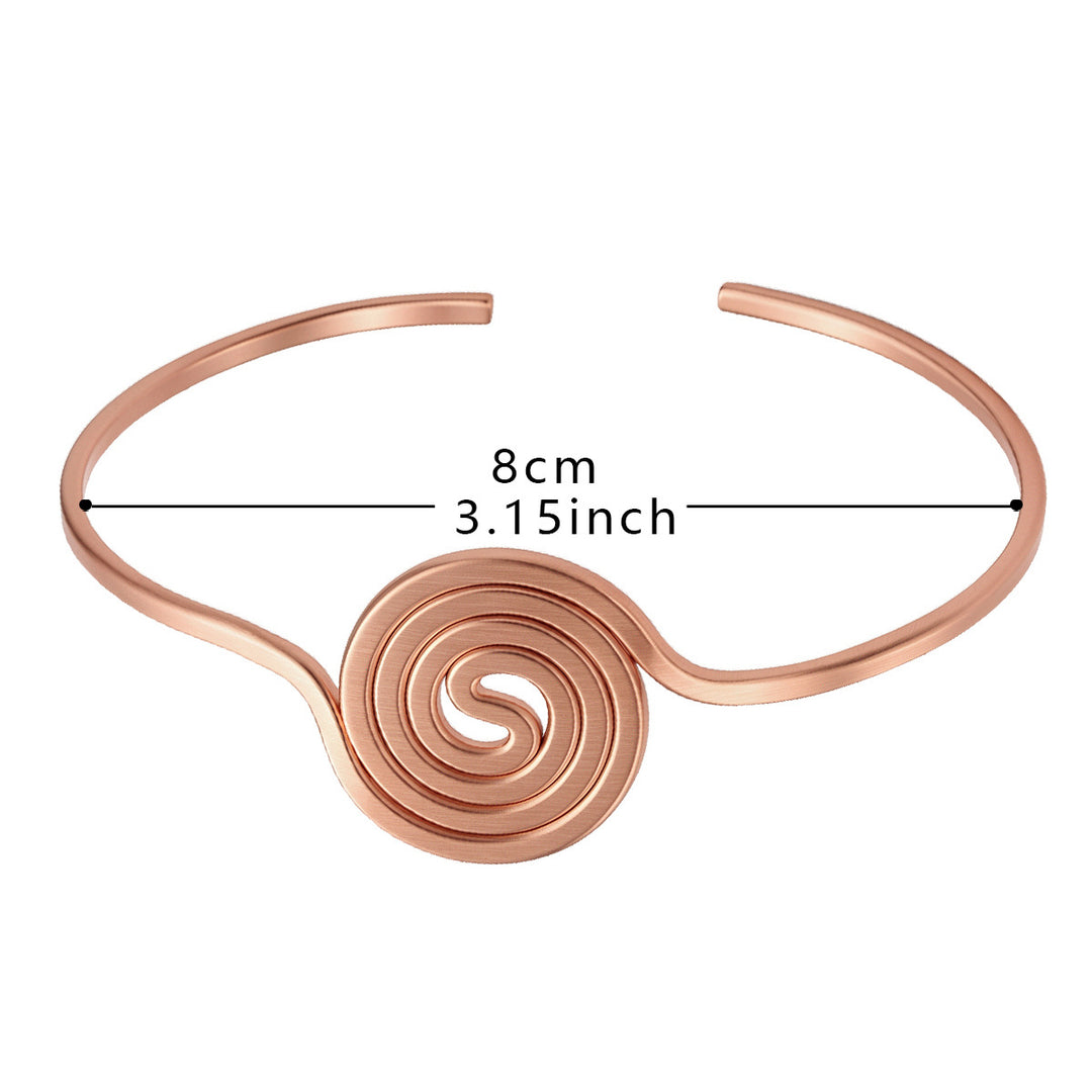 Enkelbandje van puur koper met een hoog kopergehalte, unisex, verstelbaar.